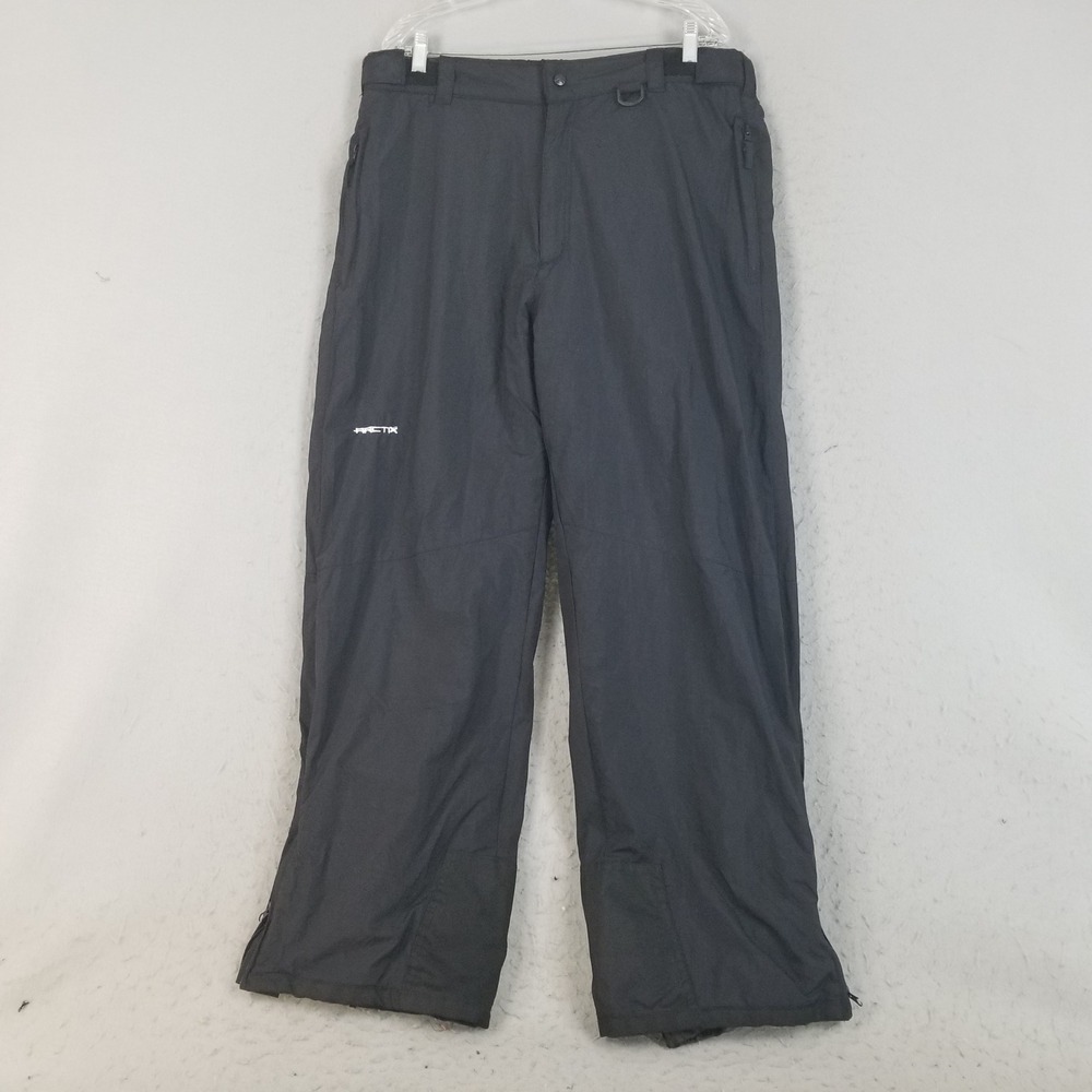 Arctix Snow Pants Men 2XL Black SA1900 Waterproof Insulated Adjustable Waist